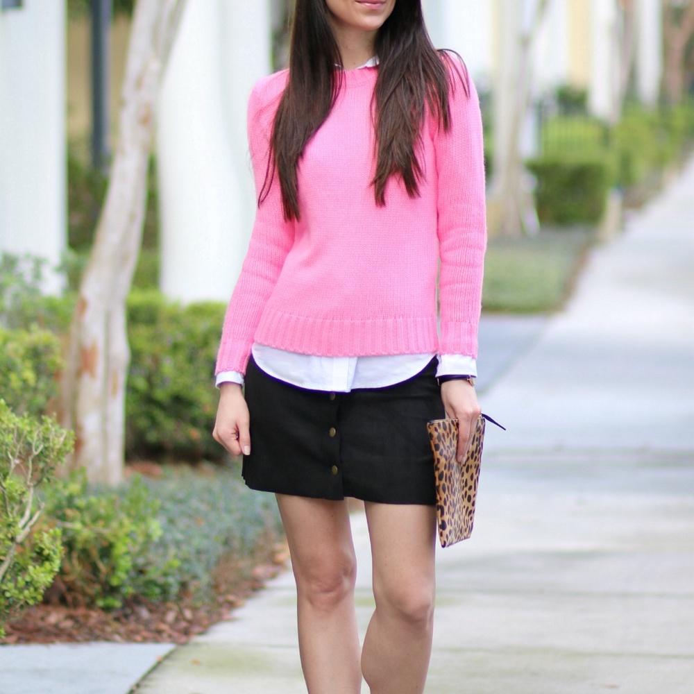J Crew pink sweater